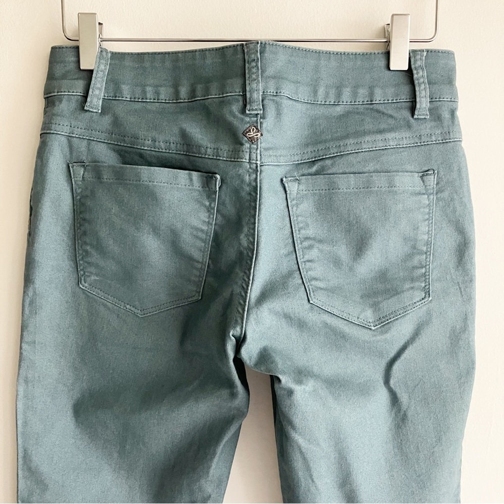 Prana 6 / 28 Carlotta Crop Pants Starling Green Blue W41180056 - Picture 7 of 10